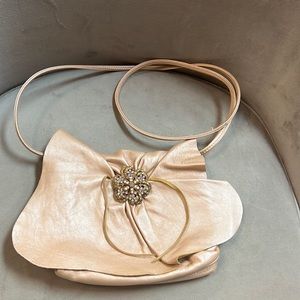 Signed Susan Farber Vintage Pink Leather Purse